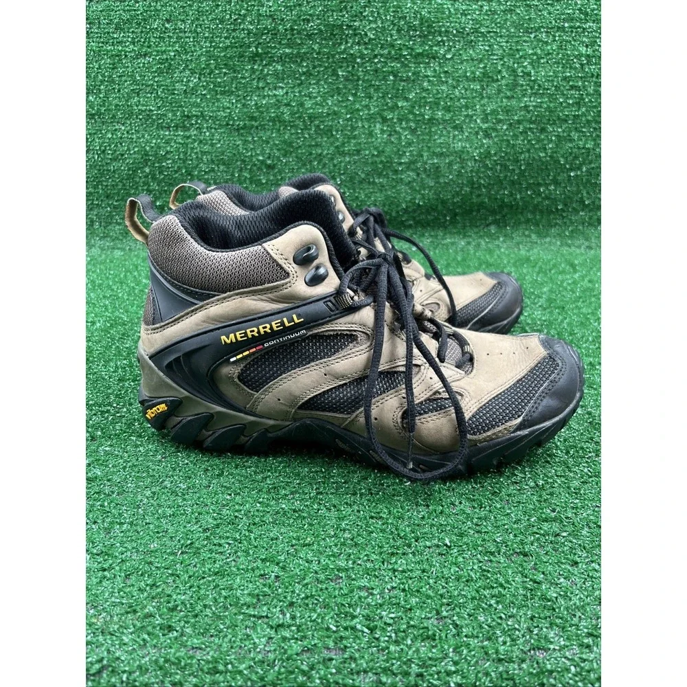 Merrel Continuum Waterproof Hiking Boots Vibram Soles Mens Size‎ 8 No Insoles